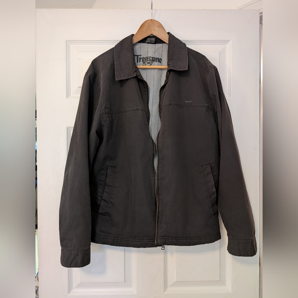 Vintage Y2K Men's Black Transnine Skateboard Jacket Size Medium From 2000-2002